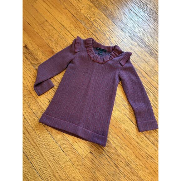 Marc By Marc Jacobs Sweater Womens Small Wool Ruffle Long Sleeve Knit Pullover - Picture 1 of 6